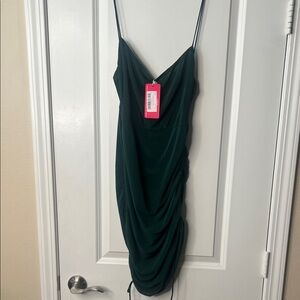 Beginning Boutique Dark Green Mini Dress